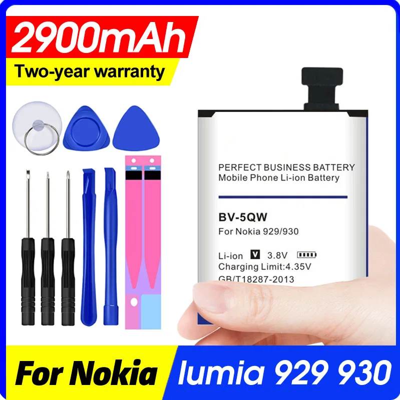 BV-5QW BV5QW 2900mAh литий-ионный аккумулятор для телефона Nokia lumia 929 930 RM927 + | Мобильные