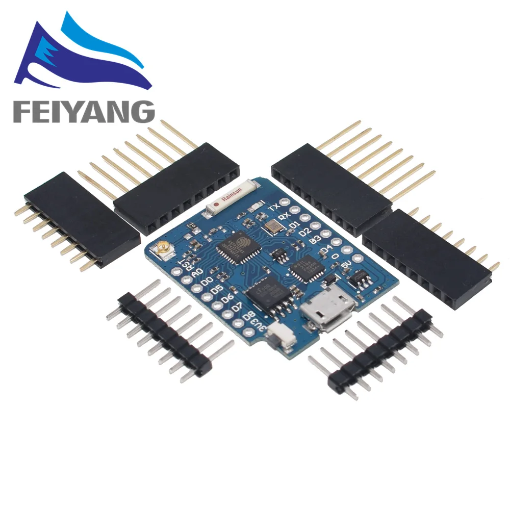 D1 mini Pro 1 шт. WeMos D1 mini-Mini NodeMcu 4 м байт Lua wifi Интернет вещей макетная плата на основе ESP8266 NODEMCU - Цвет: D1 mini Pro