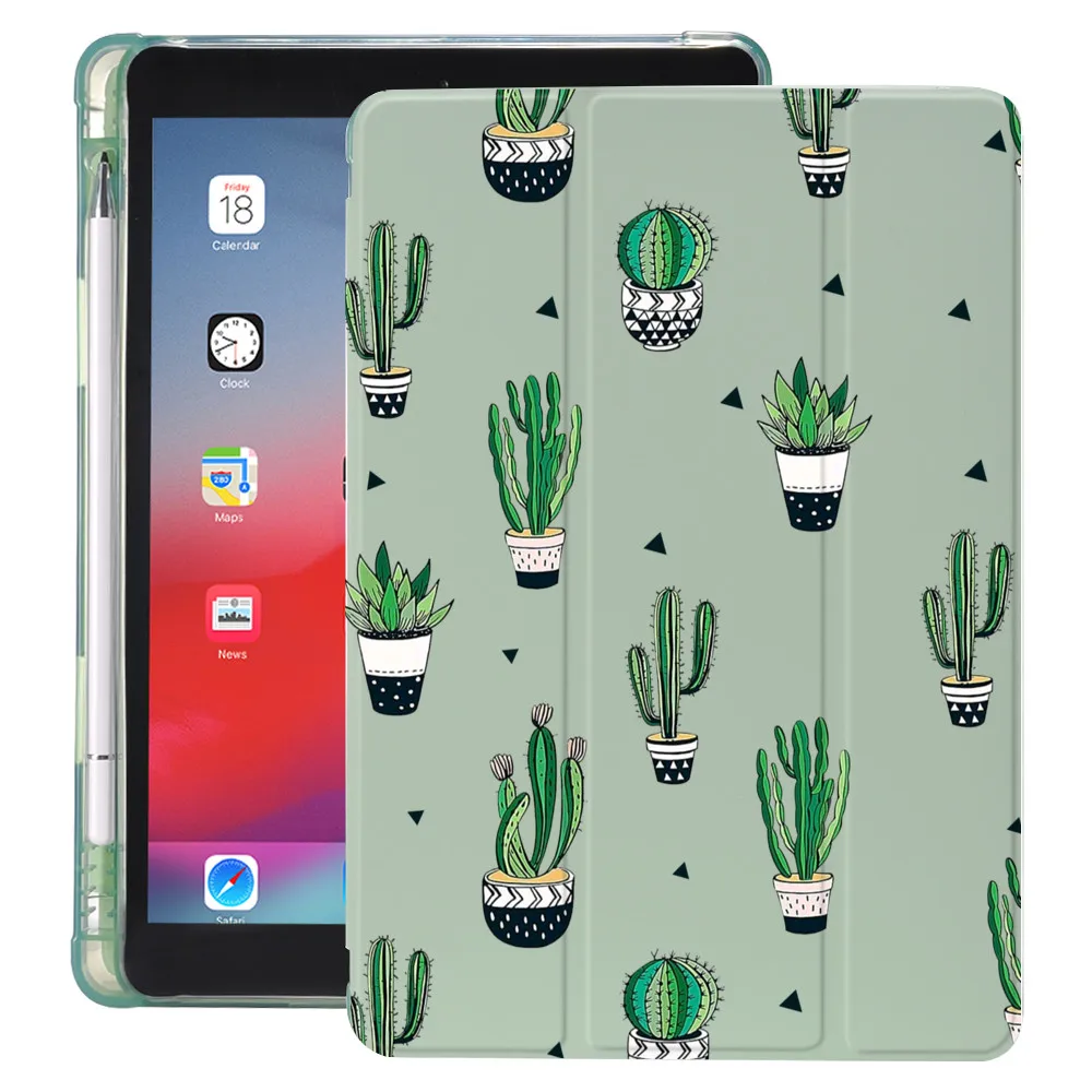 iPad 7 generation Case iPad 10.2 Case Potted Cacti iPad Mini 5 Case Personalized iPad Mini 4 Case iPad Air 3 Case iPad Pro 11 Green Plants