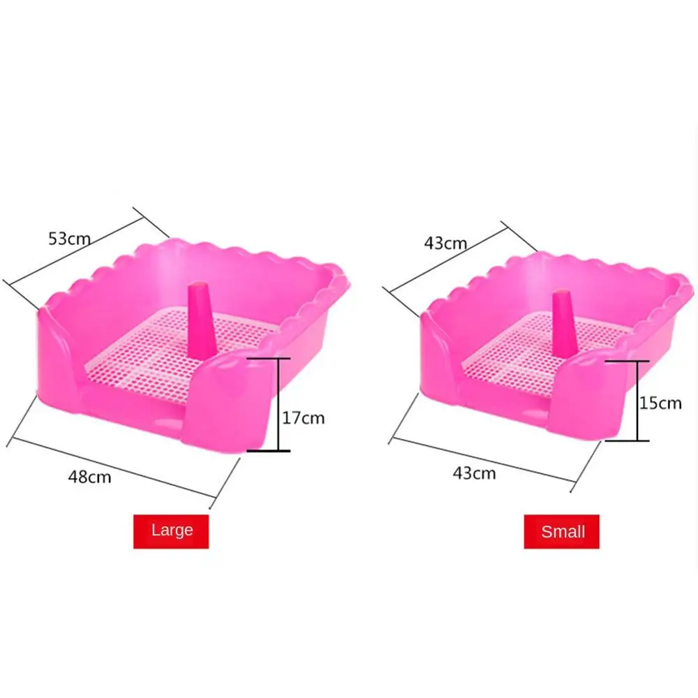 Cat Litter Box with Tray Mat Plastic Pet Cat Rabbit Pee Toilet for Cats Sifting Cat Litter Box Pee Pad Tray Pet Trainer Cleaning