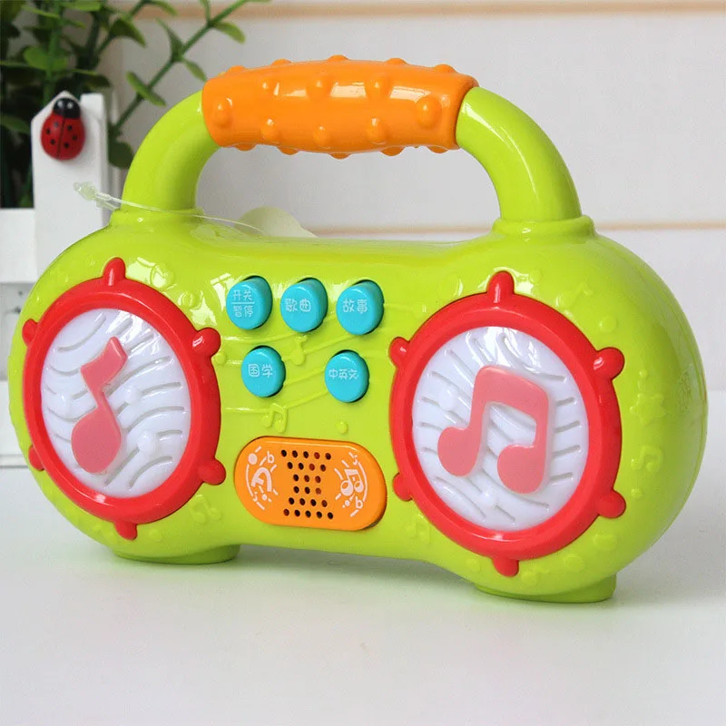 1pc-Mini-Radio-Shape-Music-and-Light-Baby-Kids-Electric-Music-Learning-Machine-Story-Telling-Educational (1)
