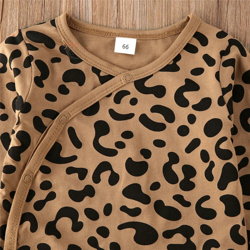 Baby Suit Autumn Winter Baby Boys Leopard Cute Clothing Pullover Sweatshirt Top+ Pant Clothes Set Baby Toddler Girl Outfit Suit