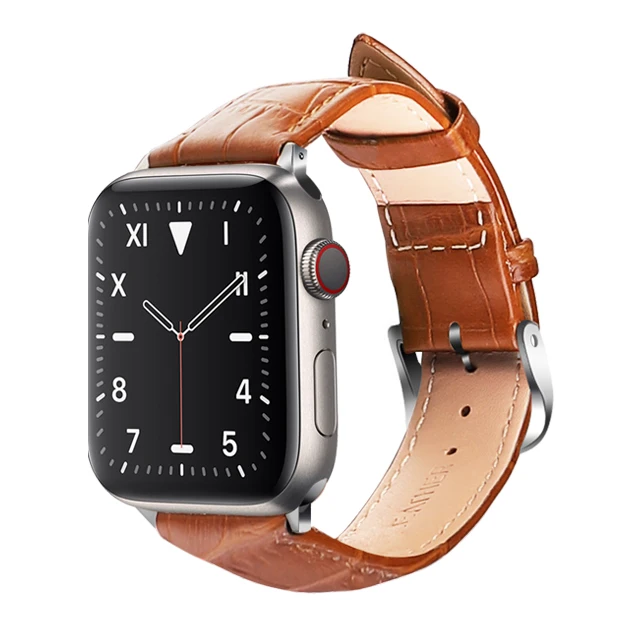 Ремешок из натуральной кожи для apple watch 42 мм 44 мм apple watch 4 5 38 мм 40 мм iwatch 3/4 3 2 1 iWatch аксессуары для браслетов - Цвет ремешка: Light Brown