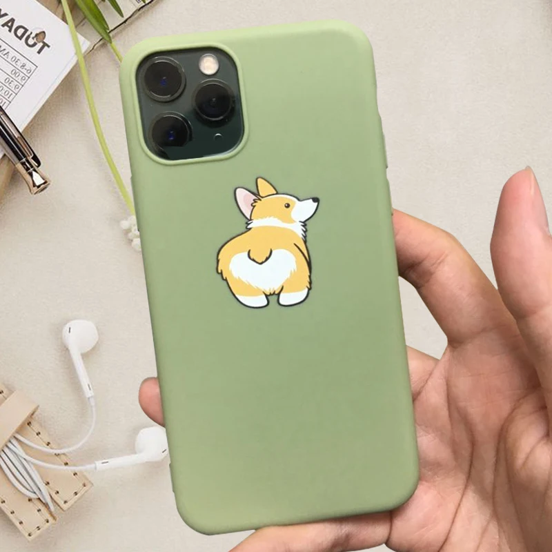 Чехол для телефона Corgi s iPhone Pro 6s 7 8 11 Plus X XS чехол MAX XR забавная Милая собачья попка