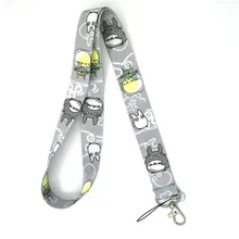 Мой сосед Тоторо аниме мультфильм ремешок для ключей ID пропуск имя карты держатель брелок телефон ремни брелок Детская игрушка подарок