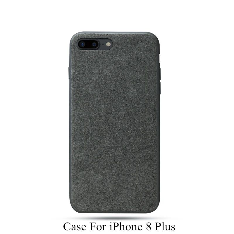 For iPhone 8 Plus Чехол для iPhone 6, 6s, 7, 8 Plus, X, Xs Max, Итальянская замша, как тканевый чехол, пуховый чехол s, Премиум Защита, для 11 Pro Max, Роскошный чехол - Цвет: For iPhone 8 Plus