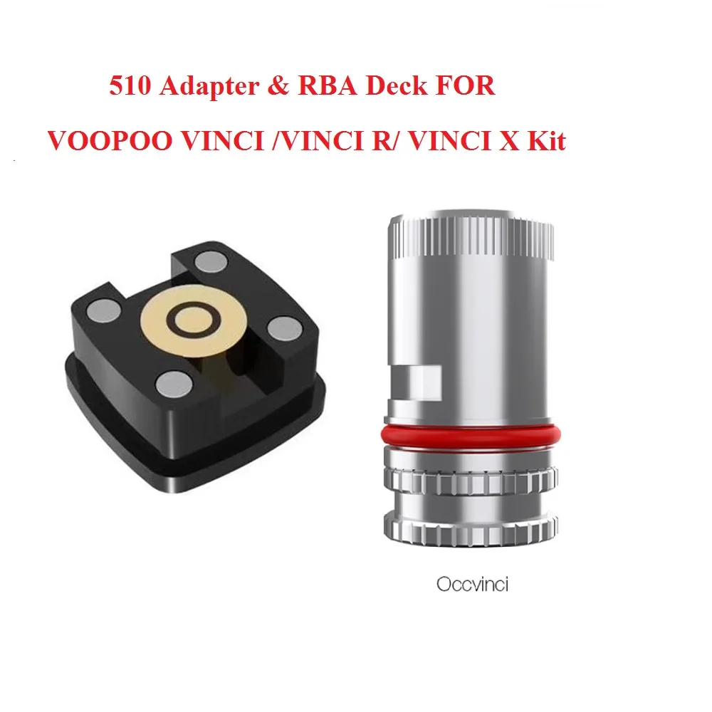 Горячий 510 адаптер и компактная RBA колода для VINCI /VINCI R/ X Kit электронные сигареты