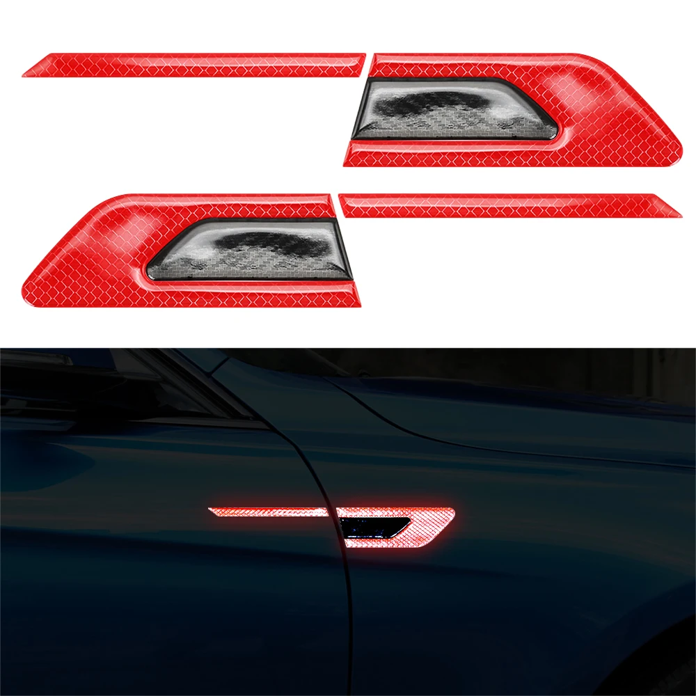2 шт. отражающая наклейка для audi a4 b5 megane 3 tucson renault clio alfa romeo 159 q7 2|Наклейки на