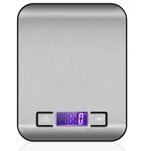 Кухонные весы электронные из нержавеющей стали весом 5 кг 10 кг бытовые кухонные весы еда мини грамм весы ювелирные изделия Саид