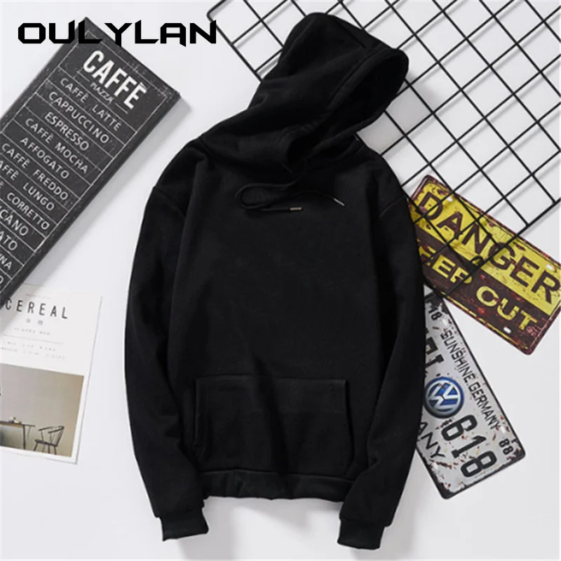 Oulylan Women Hoodies Autumn Loose Sweatshirt Harajuku Hoodie Sweatshirts Pullover Tops Blouse With Pocket Fashion Clothes