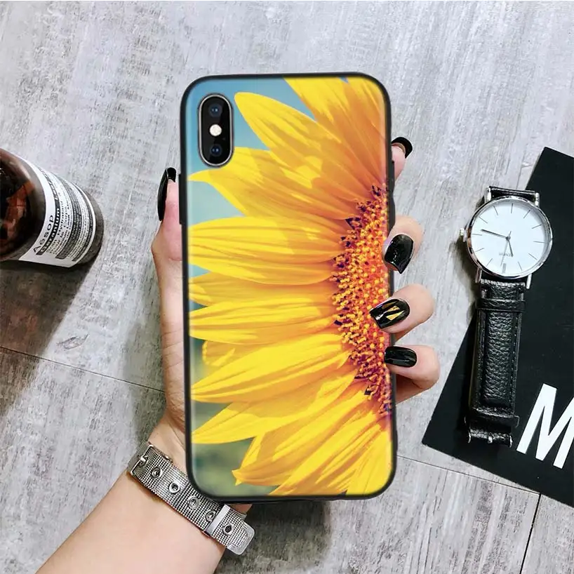 BA188-3 Эстетика Подсолнух Новинка черный чехол для телефона huawei mate 30 20 10 P30 P20 P10 Pro Lite P Smart Z Роскошный чехол Sh - Цвет: BA188-3