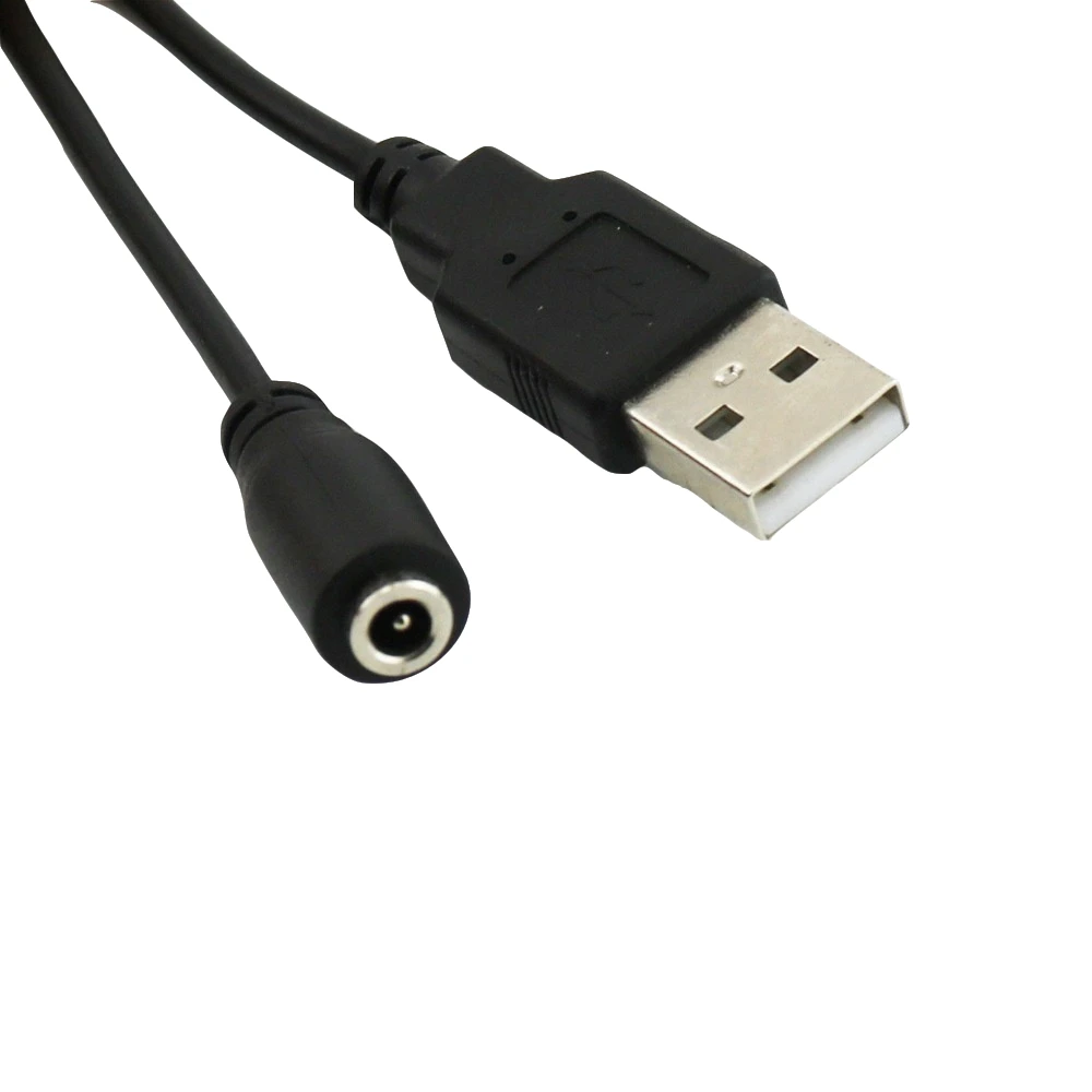

10x USB 2.0 A Male Plug To DC Power 3.5mm x 1.1mm Female Jack Coiled Spiral Adapter Connector Cable