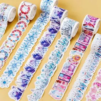 

64pcs/roll Cherry Blossom/Dreamnet/Crystal/Garland Petal Collage washi tape DIY planner diary scrapbooking masking tape escolar