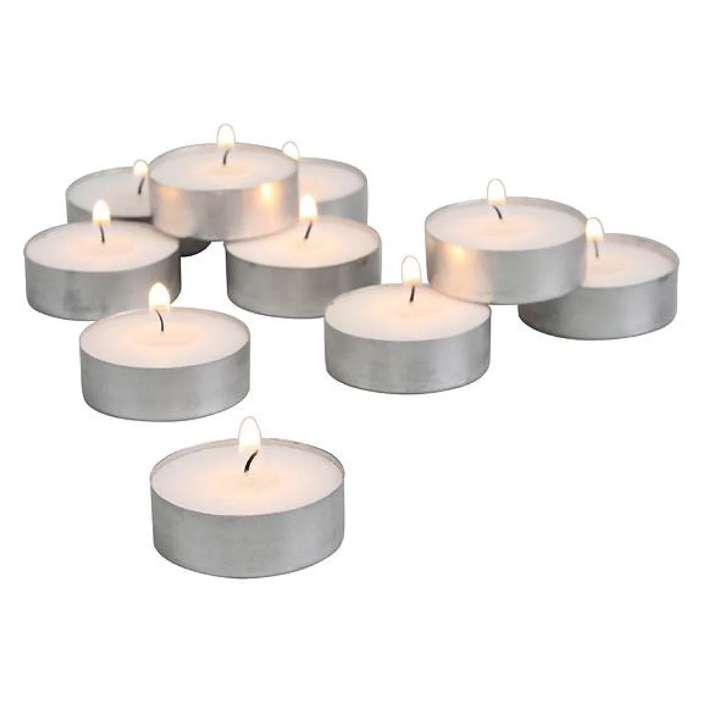 50PCS Real White Wax Tealight Candles Round Tea Lights Smokeless For Wedding Party Home Decor 14g 4 Hours Dia.3.7cm Height 1.5cm | Дом и сад