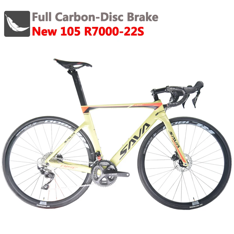 SAVA шоссейный велосипед карбоновый 700c с SHIMANO 105 R7000 и дисковым тормозом|Велосипед| |