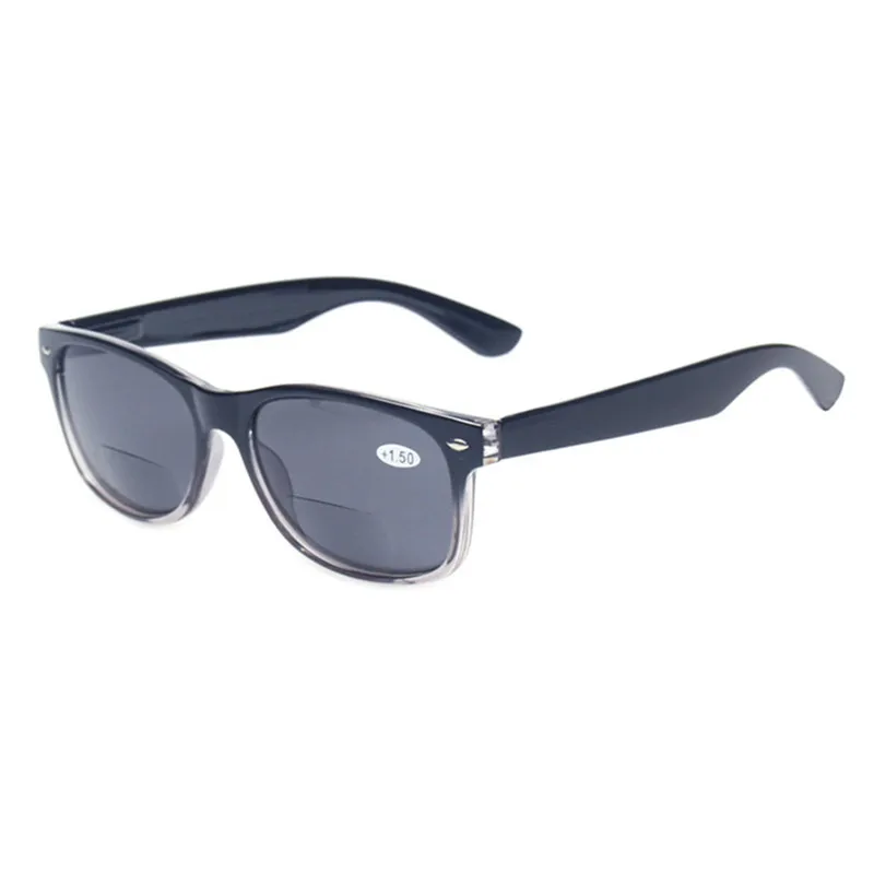 Henotin Reading Glasses Spring Hinge Gray Lenses Fashion Men Women Outdoor Fishing Bifocal Reading Sunglasses 2