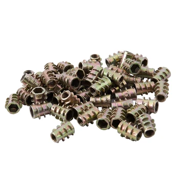 

M4x10 hex socket zinc alloy screw in threaded insert nut 50