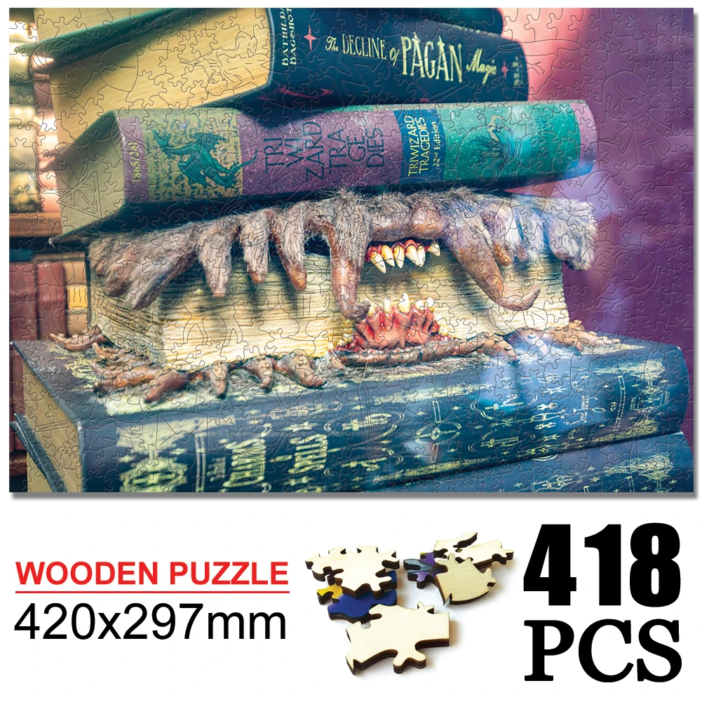 Pagan Magic Jigsaw Puzzles Unique Wooden Puzzles Mysterious Puzzle Gift Kids Educational Gift