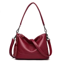 Роскошные сумки женские сумки дизайнерские мягкие кожаные маленькие сумки через плечо женские повседневные вместительные сумки с кисточками Feminina