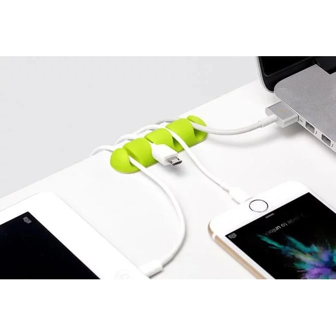 Держатель для проводов Bluelounge CableDrop Multi- Bright, пластик, полиуретан