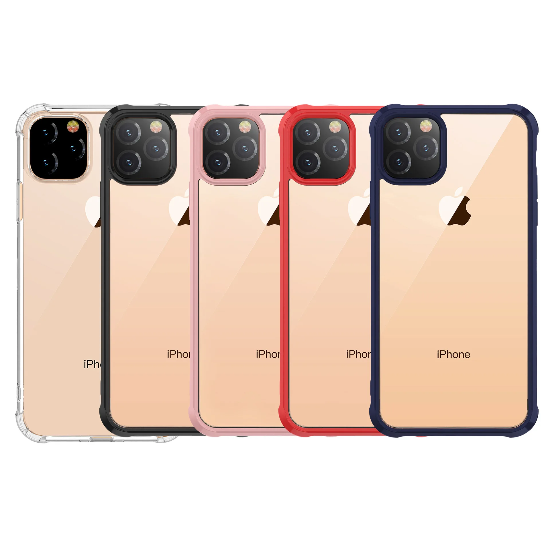 Чехол для Apple iPhone 11 Max Pro 6,5 XI Coque для Max XR Xs противоударный прозрачный защитный мягкий термополиуретан+ Жесткий Поликарбонат Роскошный чехол