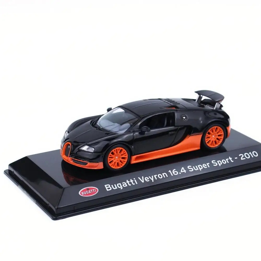 1/43 Bu_ga_tti Veyron 16.4 Super Sport 2010 Black/Orange Diecast Car Model Toy | Игрушки и хобби