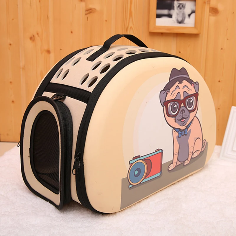 Dog Carrier Bag Portable Cats Handbag Foldable Travel Bag Puppy Carrying Mesh Shoulder Pet Bags