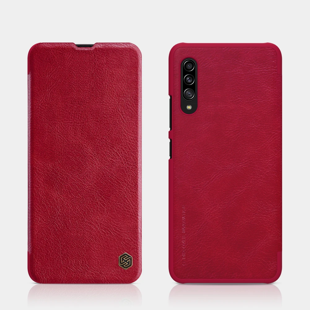 Nillkin Qin кожаный чехол Обложка для samsung A50s A30s A90 5G A10s A20e A60 S10 S10e A8s A40 A70 M10 M20 M30 J4 Core Примечание 10 плюс