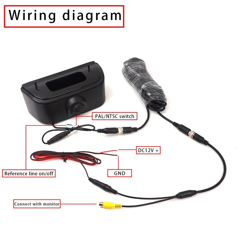  Led Third Brake Light Backup Camera for Nissan NV200 2010-2017 Reverse Rear View Reversing Waterpro