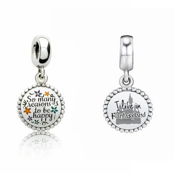 

2020 High-quality New Shigh quality Has Many Reasons To Make Dangle Happy Charm Small Pendant Suitable For Diy Bracelet