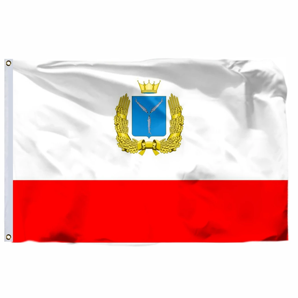 

Russia Saratov Oblast Flag 90x150cm 21x14cm 3x5ft 120g 100D Polyester Double Stitched High Quality 60X90 21X14CM Banner