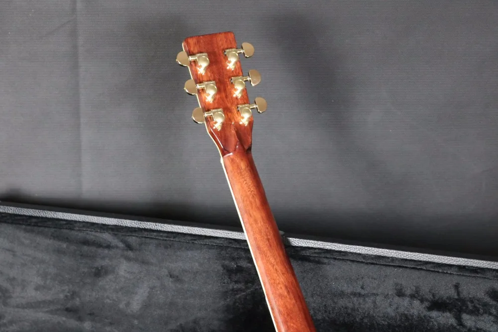 41 ''D стиль ca-45Cutway Акустическая Электрогитара Fishman эквалайзер Массив ели топ гриф из красного дерева Гровер тюнер