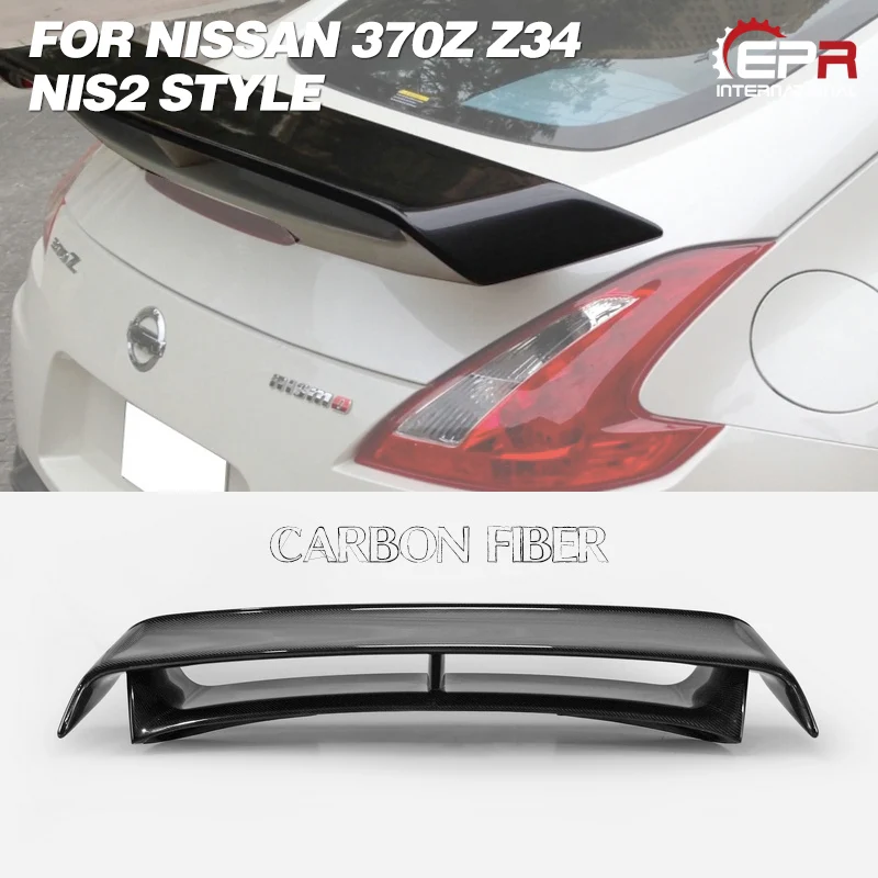 Carbon Wing Lip For Nissan 370Z Z34 2009 2018 NIS2 Style Carbon Fiber