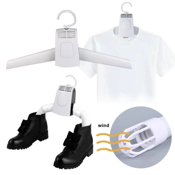 

Portable Electric Folding Clothes Hanger Dryer Drying Rack Travel Rack Smart Mini Folding Available Clothing Shoes Heater Dryer3