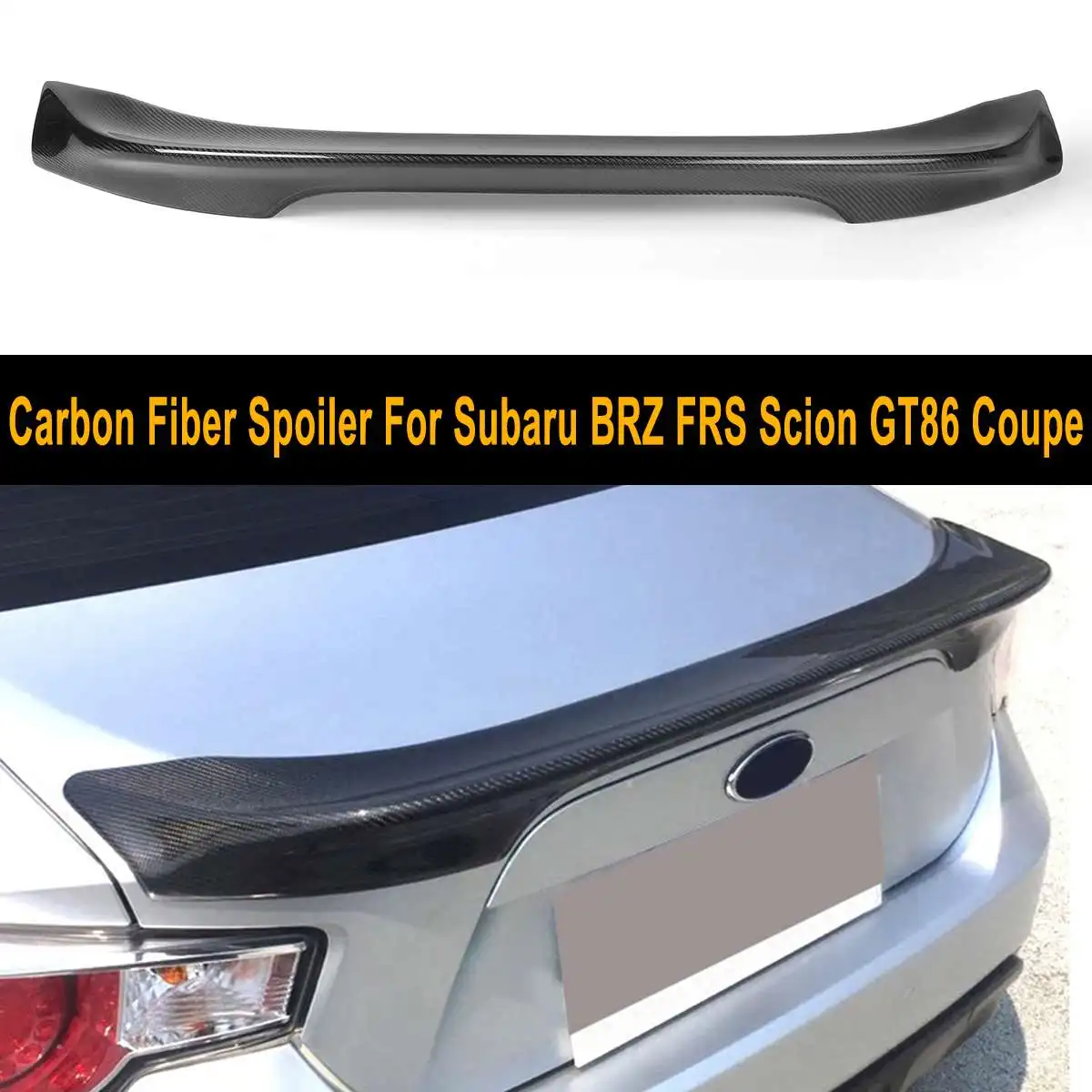 Задний спойлер из углеродного волокна для Subaru 2013 2016 BRZ FRS Scion GT86 и купе|Спойлеры