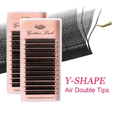 

2021 New YY Shape Volume Lashes Y Eyelash Extensions Cilia and Brazilian Volume Cashmere Mink Eyelash Extensions Cilios YY