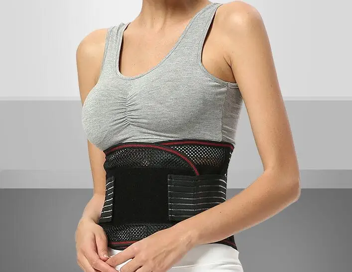 Back Support Brace Neoprene Support Lumbar Lower Brace Waist Belt for Back Slipped Disc Pain Relief Plus Size