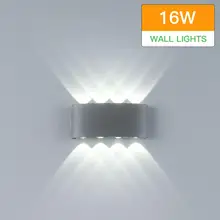 Наружный светильник, современный светодиодный наружный светильник, 12 Вт, 16 Вт, светодиодный настенный светильник, настенный светильник, алюминиевый наружный настенный светильник