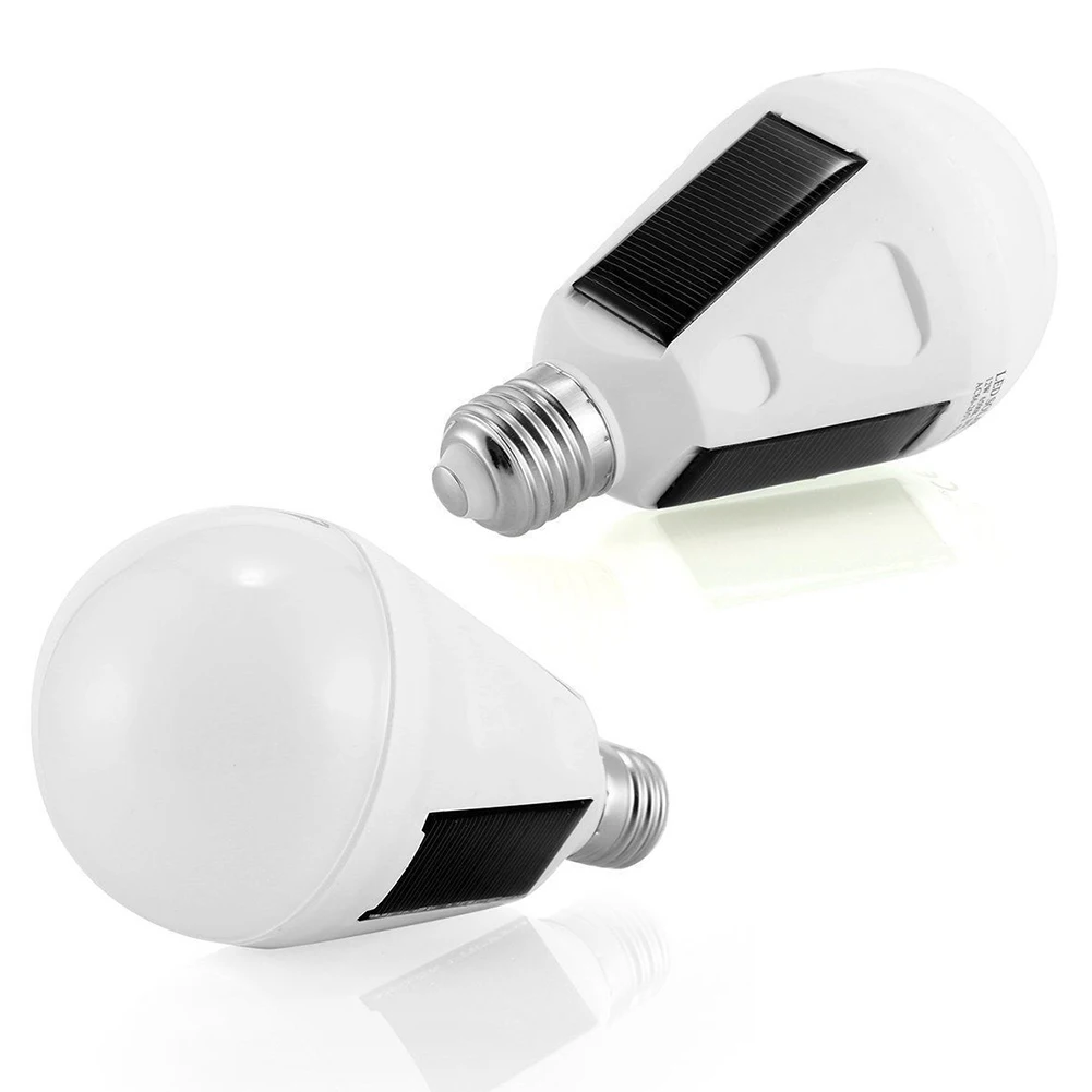 7W Solar Powered Emergency Camping With Hook Home Portable PC Outdoor Dormitary LED Bulb