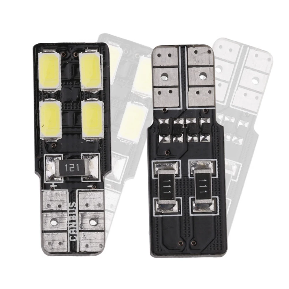 1 шт. супер яркий T10 W5W светодиод Шина CAN свет 4 SMD 5630 5730 светодиодный без ошибок авто