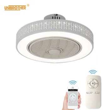 

APP Ceiling Fans with Light Wi-fi Remote Control Smart Fan Lamps Ventilador De Teto for Bedroom Decora