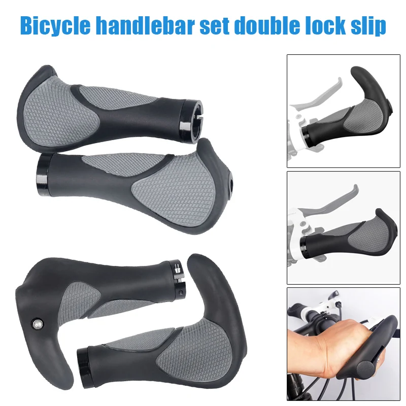 

Bicycle Handlebar Grips Anti-slip Shock Absorption Ergonomic Handle Grips for MTB Road Bike Cycling Rubber Hand Grips Fits 2.2cm