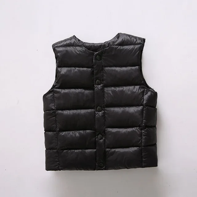 black vest Куртки для мальчиков; зимние пальто для девочек; детские куртки; плотное длинное пальто для малышей; детская теплая верхняя одежда; пальто с капюшоном; зимний комбинезон; верхняя одежда - Цвет: black vest