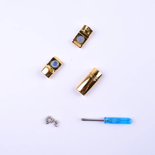 4pcs/pair Shoelace Buckle Metal Shoelaces Magnetic buckle Accessories Metal Lace Lock DIY Sneaker Kits Metal Lace Buckle Gold