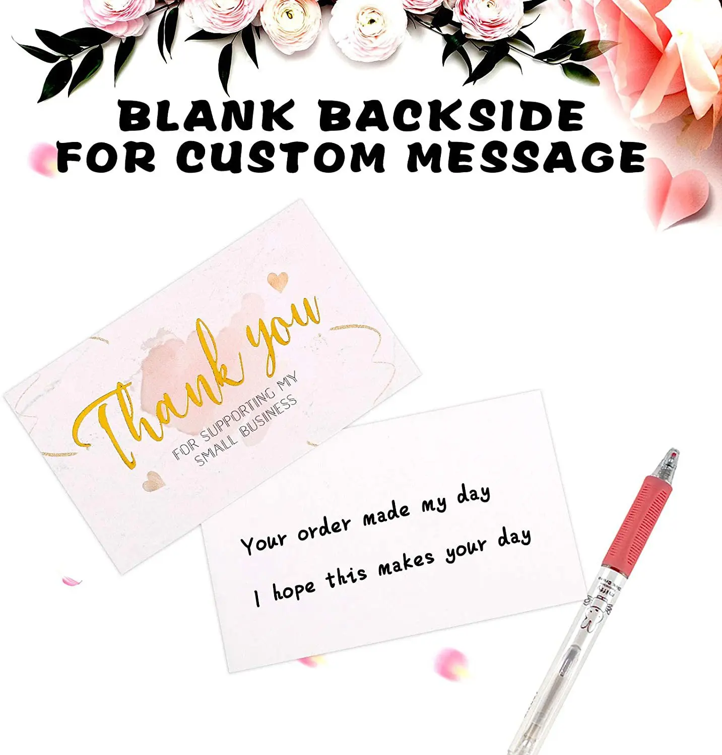 10-30pcs Thank You Cards Thanks Greeting Card Gift Decoration Appreciation Card for Small Business Wedding Shower Retailsale