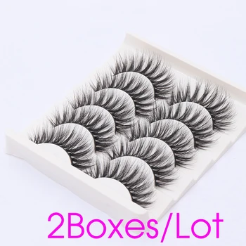 

10 Pairs Eye Lashes Hand Made Natural Fake Eyelashes 3d Mink Lashes Soft Dramatic Eyelash Thickening