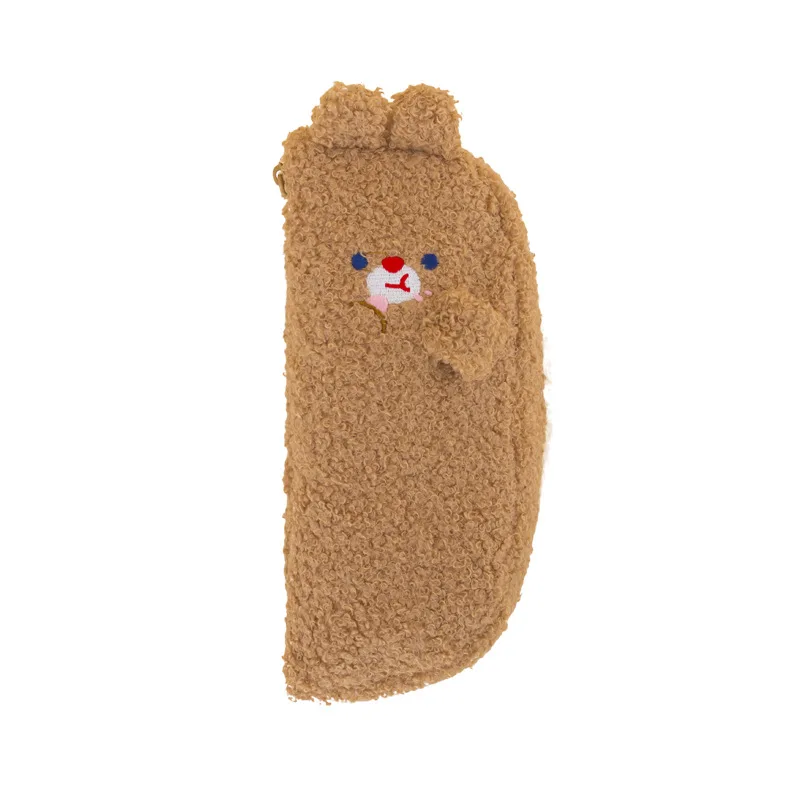 귀여운 고양이 학교 필통, 귀여운 곰 필통, 봉제 펜 상자, 큰 카트리지 토끼 페널 백, 문구 키트