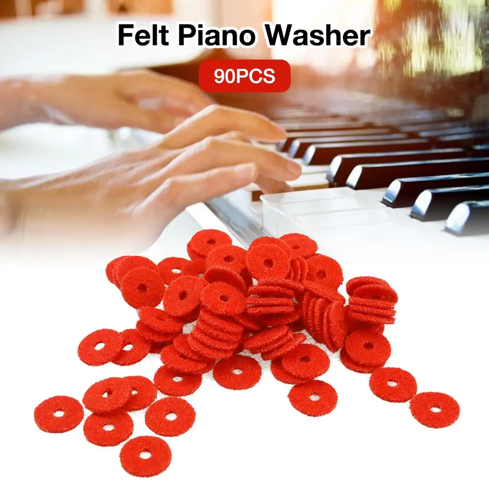 90 Pcs Piano Feutre Tuning Piano Feutre Rondelle Piano Réparation