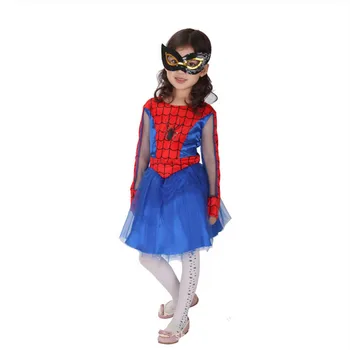 

Spider Girls Spiderman Costumes for Children Girls Kids Christmas New Year Halloween Party Dress Anime Cosplay Carnival Costume