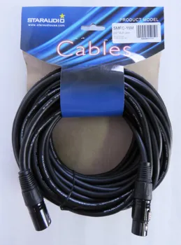 

STARAUDIO 50FT(15M) XLR Male to Female 3 Pin Shielded Microphone Audio Extension Cable SMFC-15M